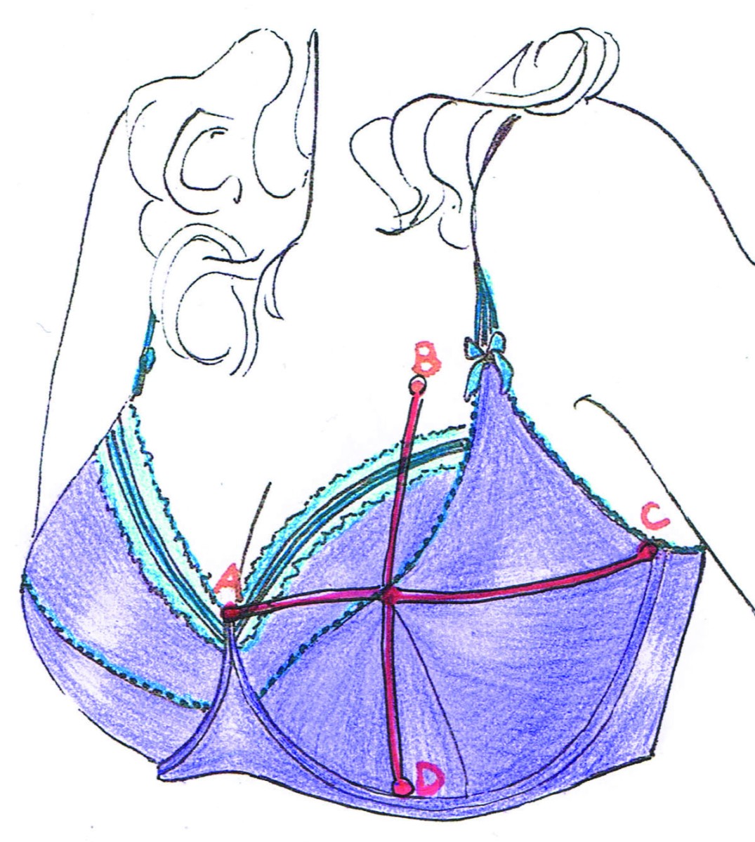 How to draft the bra CUP master pattern in YOUR OWN measurements